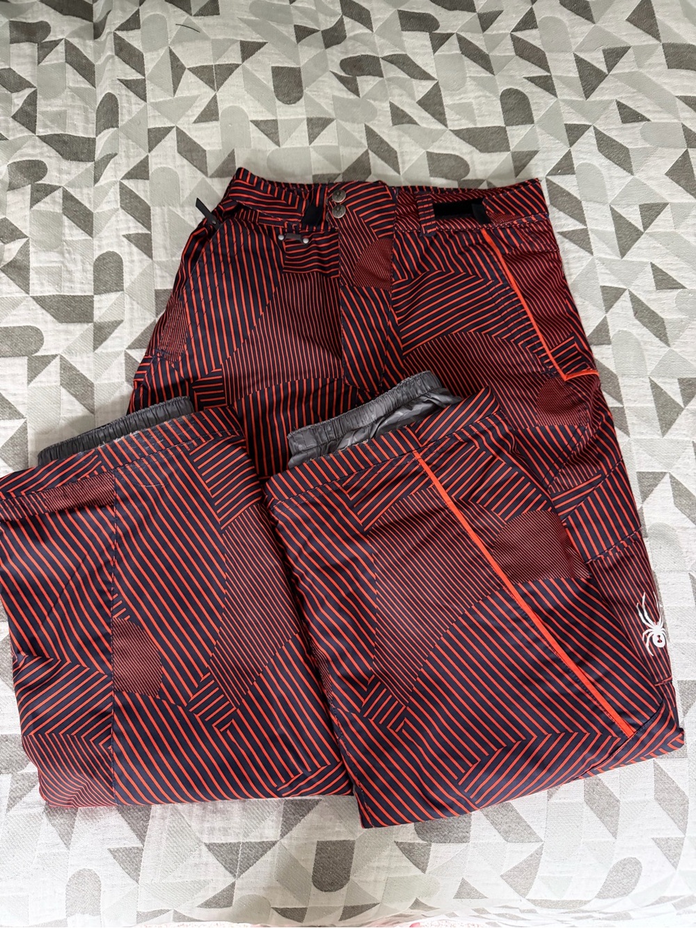Spyder Ski & Snowboard Pants Geometric Insulated Kids’ Size 14
